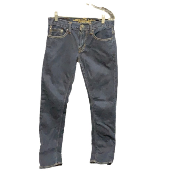 🦅 AE Skinny Dark Wash Jeans 28x30 - Picture 1 of 8